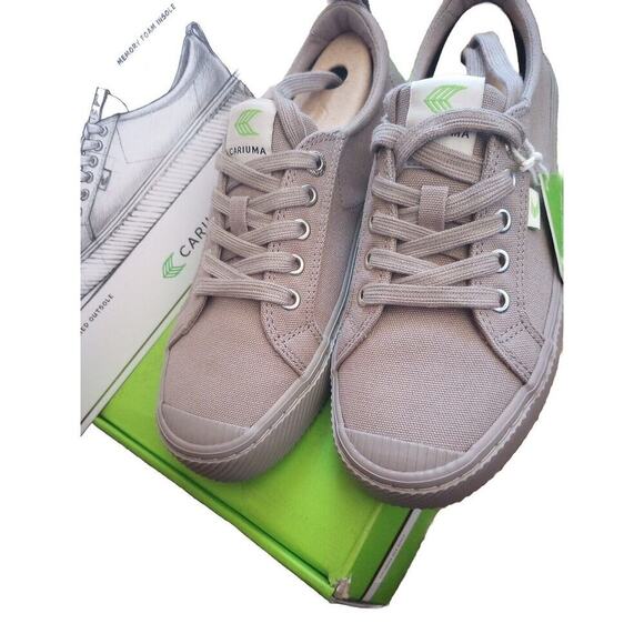 Cariuma OCA Low Gray All Mythic Canvas Shoes Womens Size 7/ M 5.5 Skate Sneaker - Picture 4 of 6
